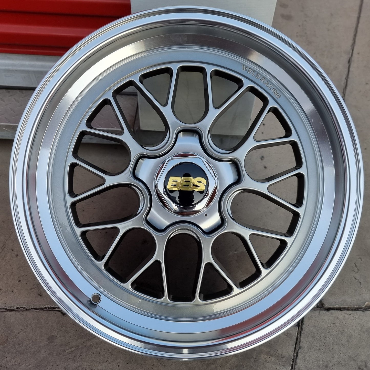 SET DE LLANTAS BBS COLOR Grafito Metalizado Aro Cromado. Aro 18 - 5x114 (KS005)