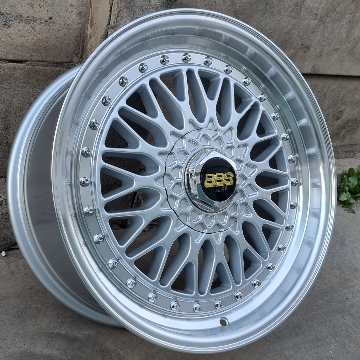 SET DE LLANTAS BBS RS COLOR Plateado Aro Cromado. Aro 18 - 5x100, 5x114 (882)