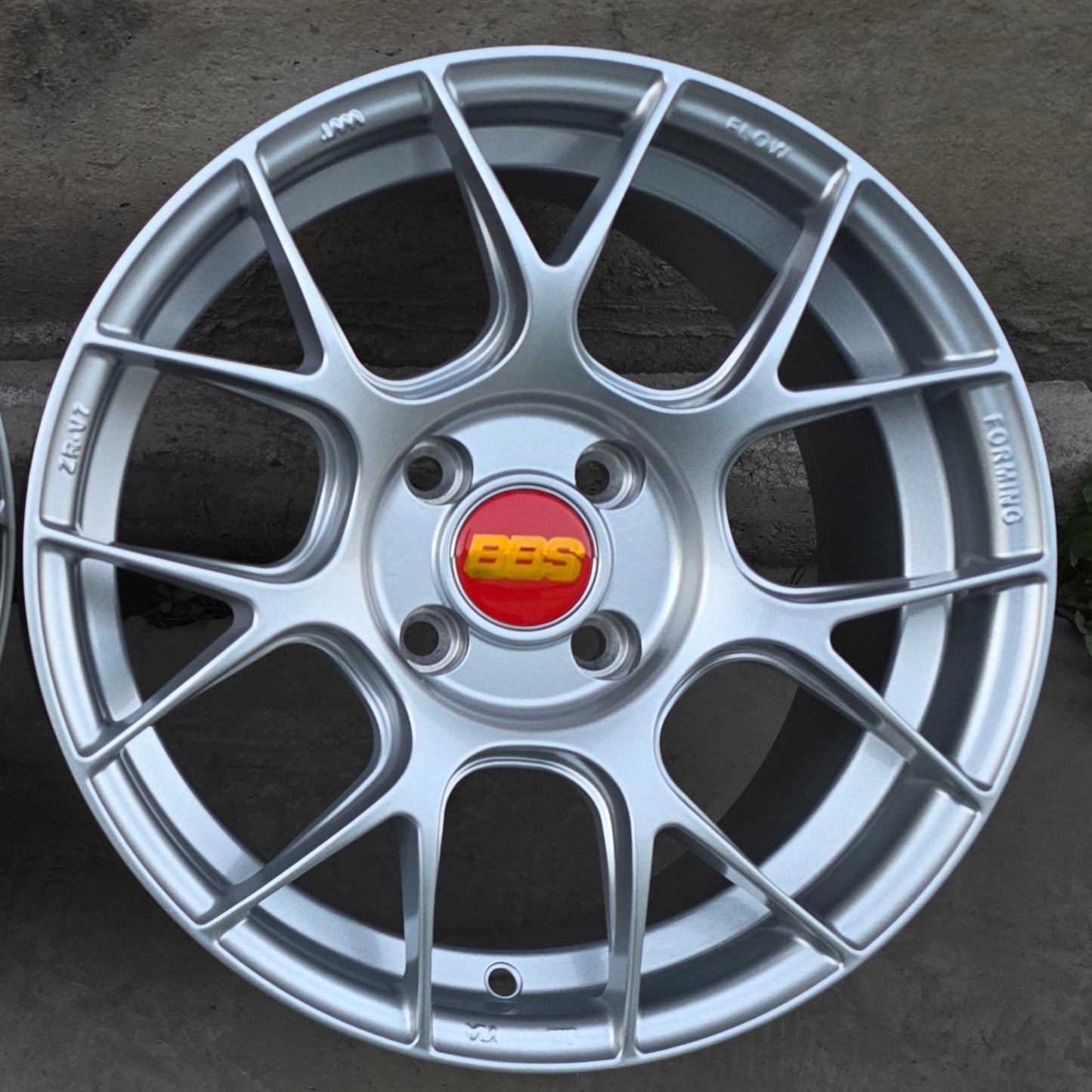 SET DE LLANTAS BBS REV7 COLOR Plateado. Aro 15 - 4x100 (ZR-V7)