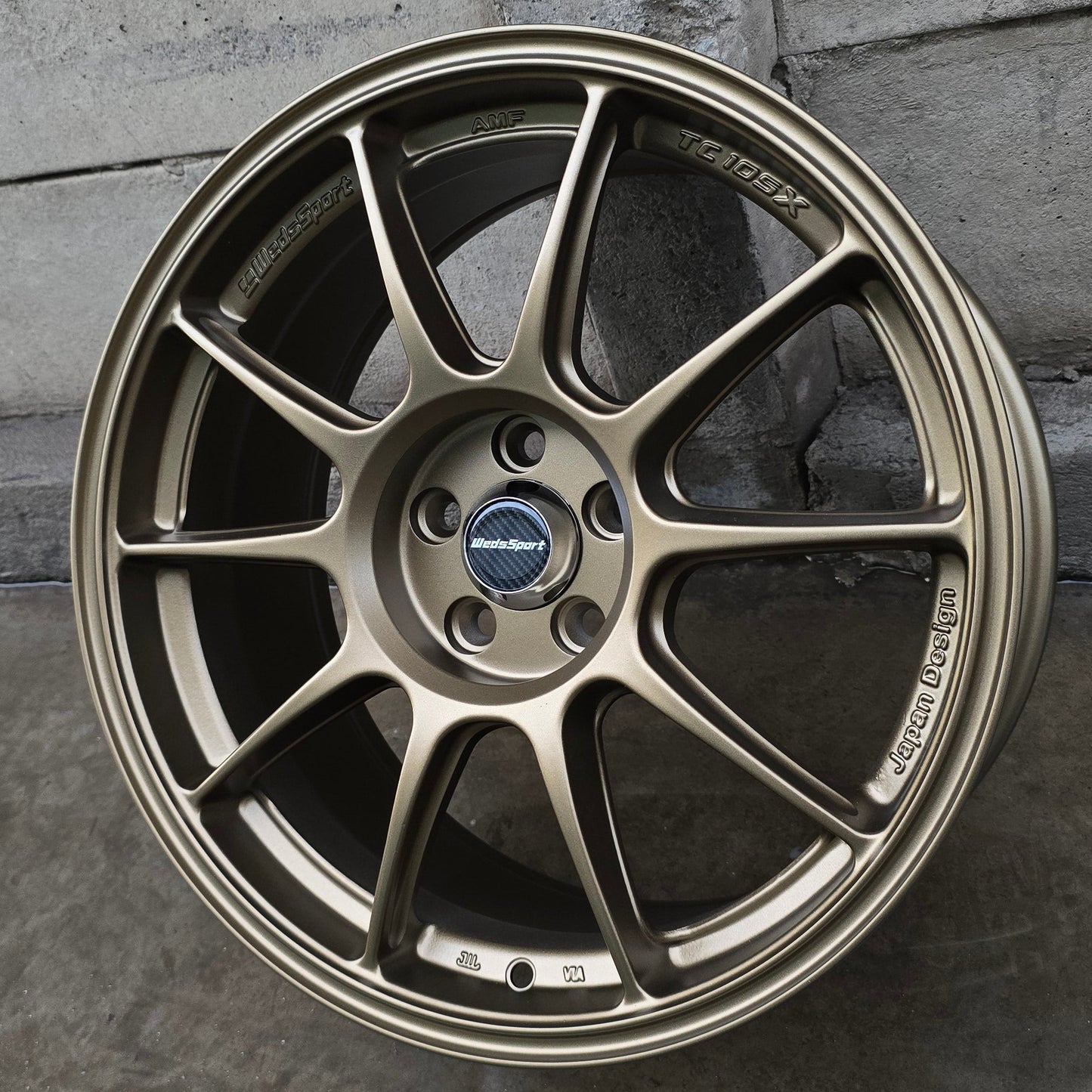 SET DE LLANTAS WEEDSPORT TC105 COLOR Bronce. Aro 17 - 5x114 (DX109)