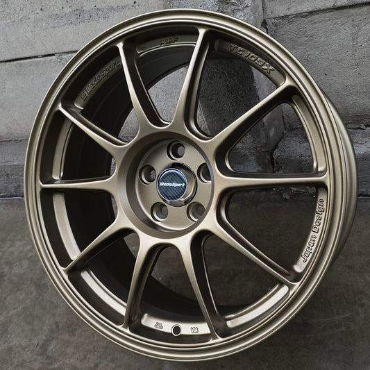 SET DE LLANTAS WEEDSPORT TC105 COLOR Bronce. Aro 17 - 5x114 (DX109)