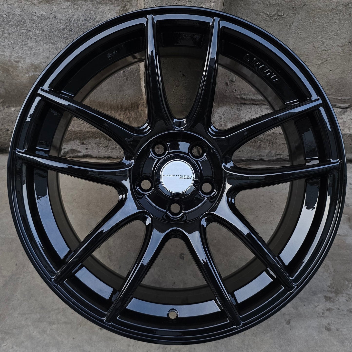 SET DE LLANTAS WORK EMOTION COLOR Negro Brillante. Aro 17- 5x100 (1151)