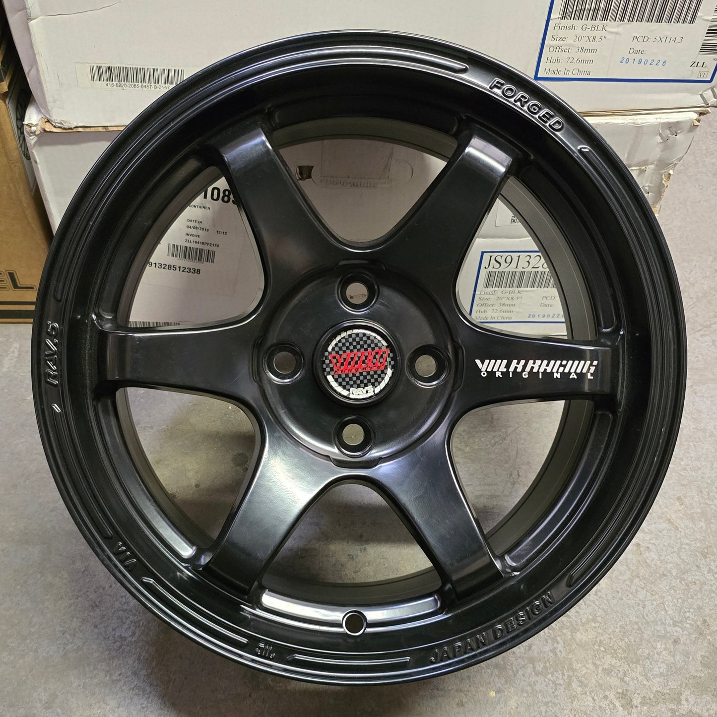 SET DE LLANTAS VOLK TE 37. Aro 15-4x100 .Color Negro Brillante .(MW617).