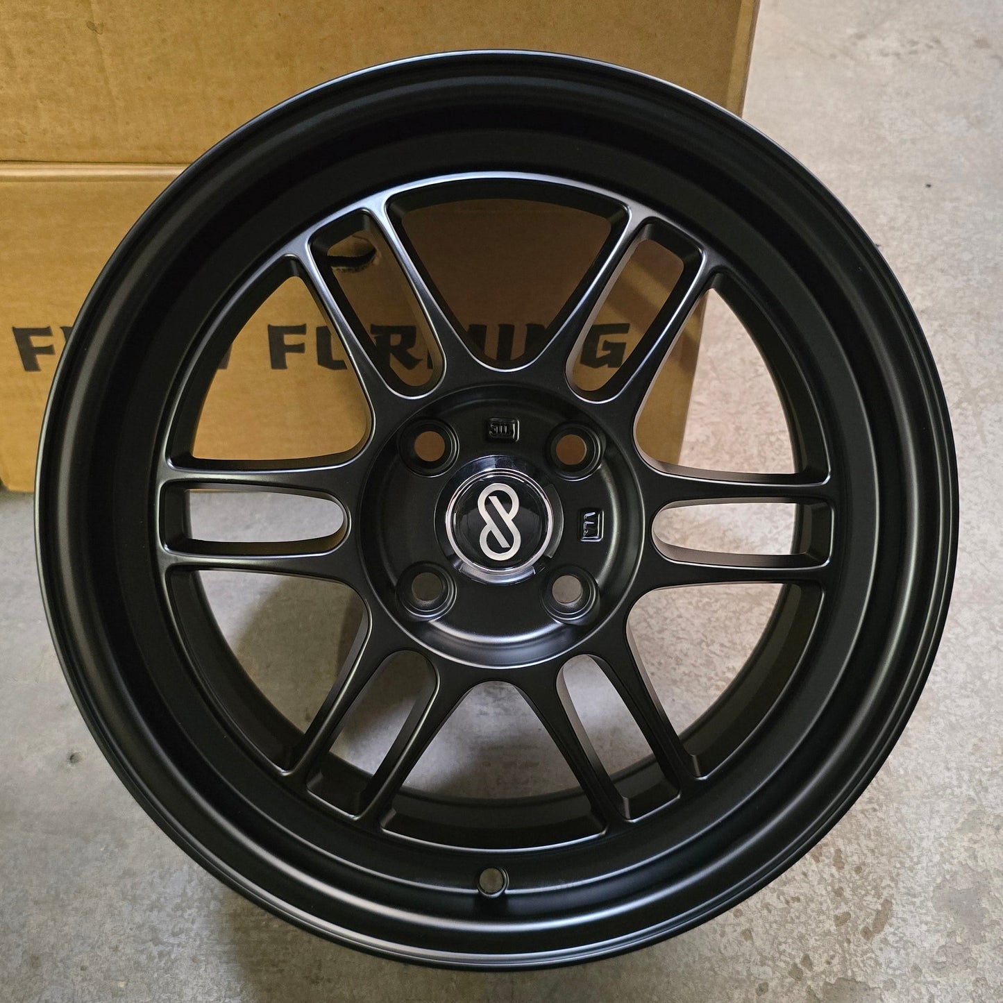 SET DE LLANTAS ENKEI RPF1. Aro 15 - 4x100. Color Negro. (mw213).