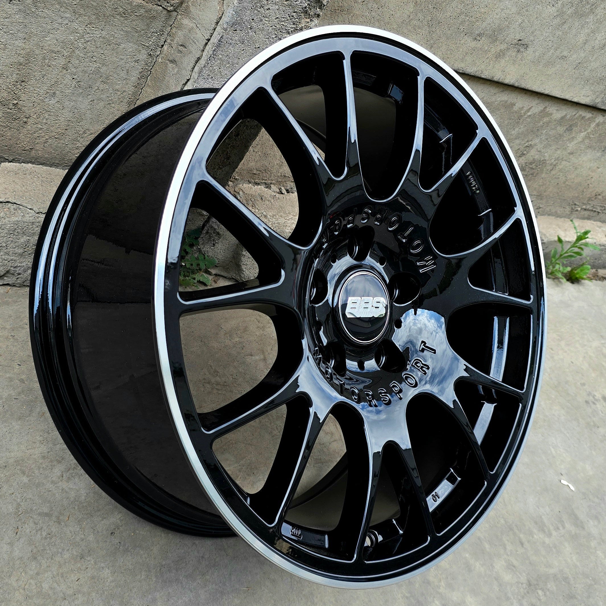 SET DE 4 LLANTAS BBS MOTORSPORT*. Aro 18 - 5x120. Color Negro
