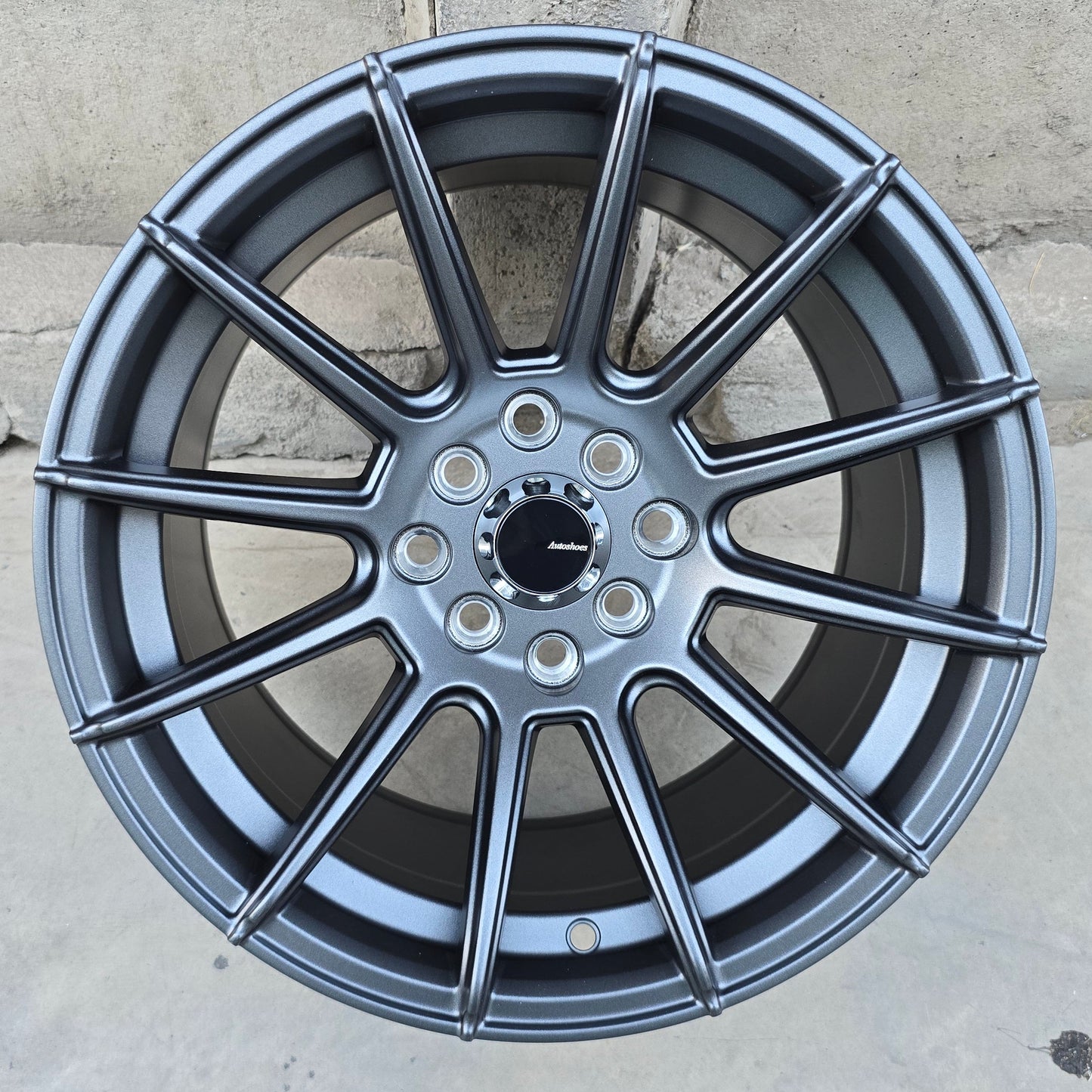 SET DE 4 LLANTAS CODIGO. Aro 15 - 4x100, 4x114. Doble Apernadura. Color Grafito. (AS25)