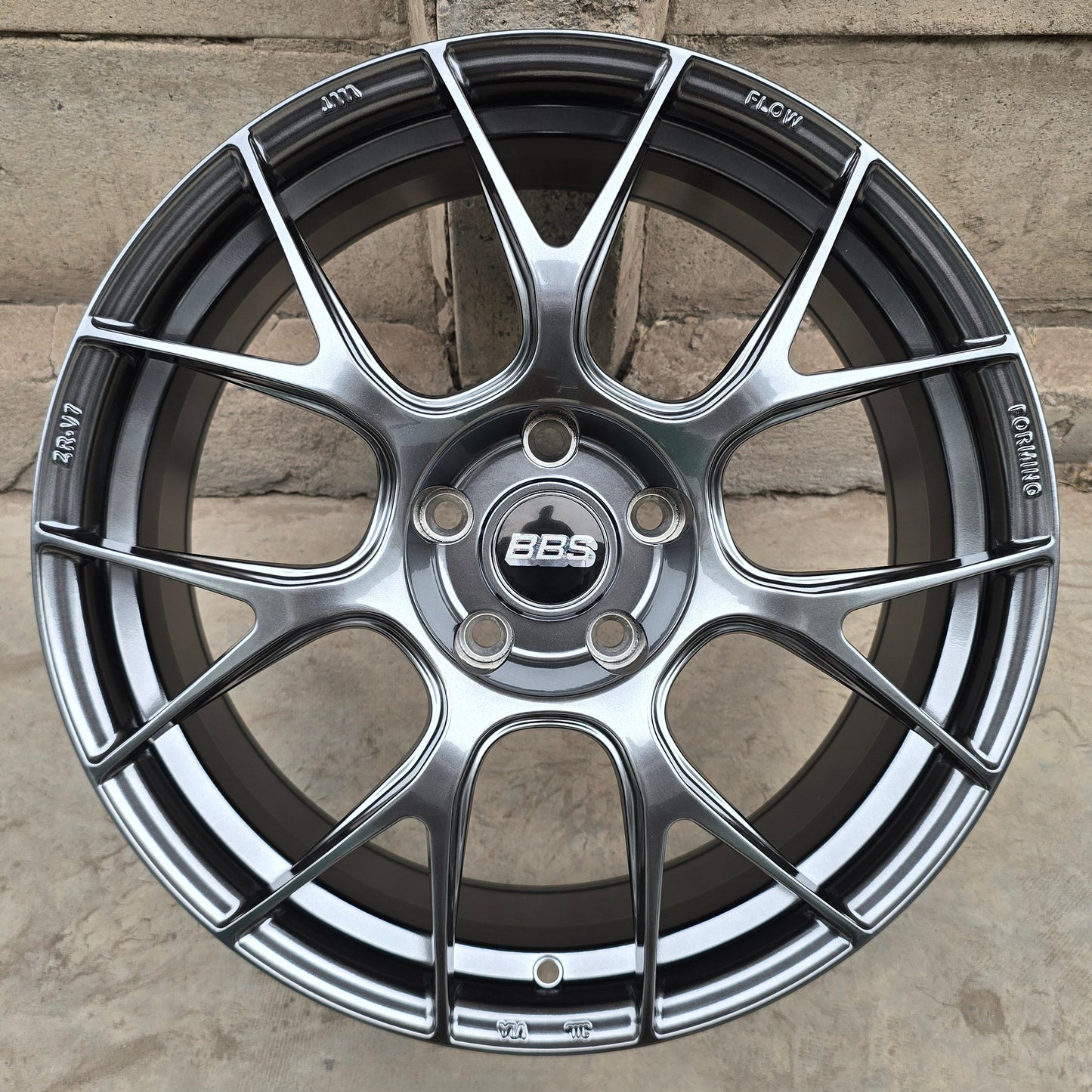 SET DE 4 LLANTAS BBS REV7 * COLOR Grafito Metalizado. Aro 18- 5x114 (ZR-V7)