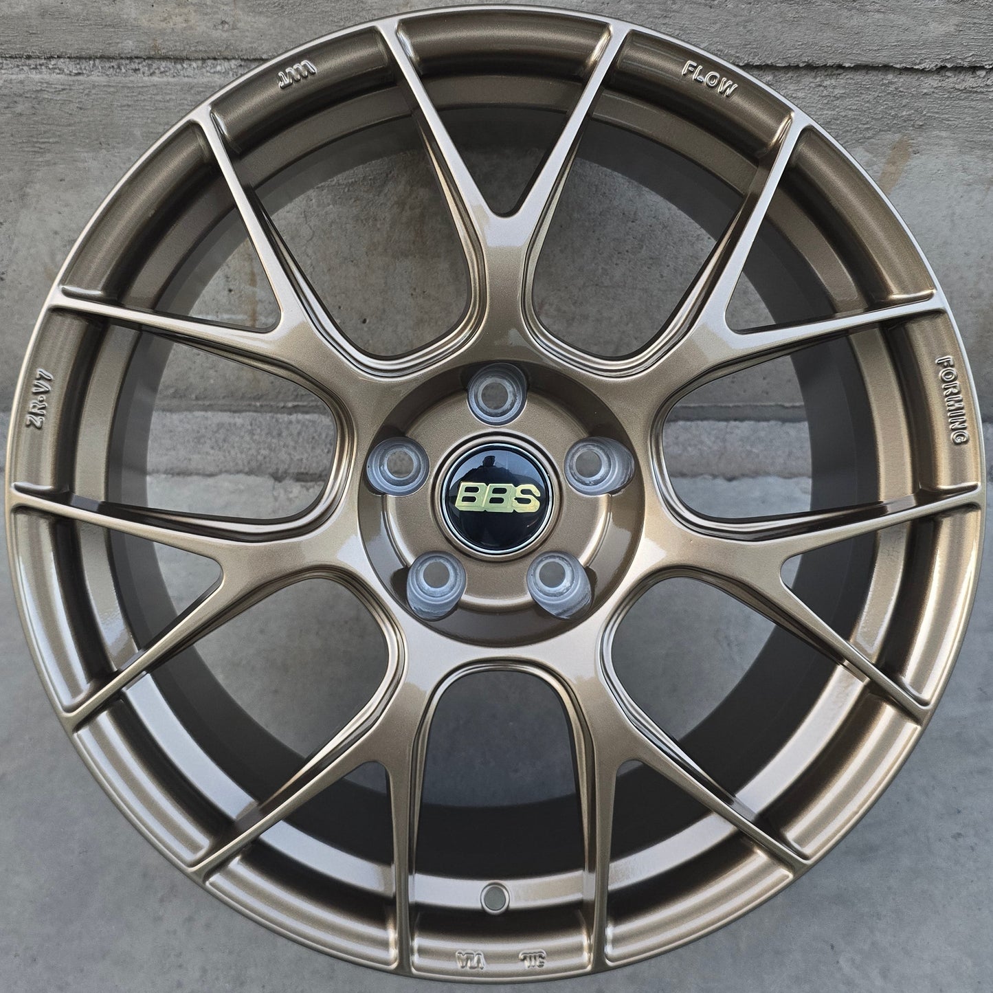 SET DE 4 LLANTAS BBS * COLOR Bronce. Aro 18- 5x112 (ZR-V7)