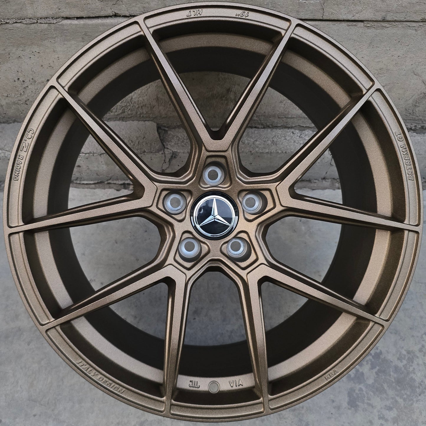 SET DE 4 LLANTAS MERCEDES *. Aro 19 - 5x112 . Color Bronce. (FF56)