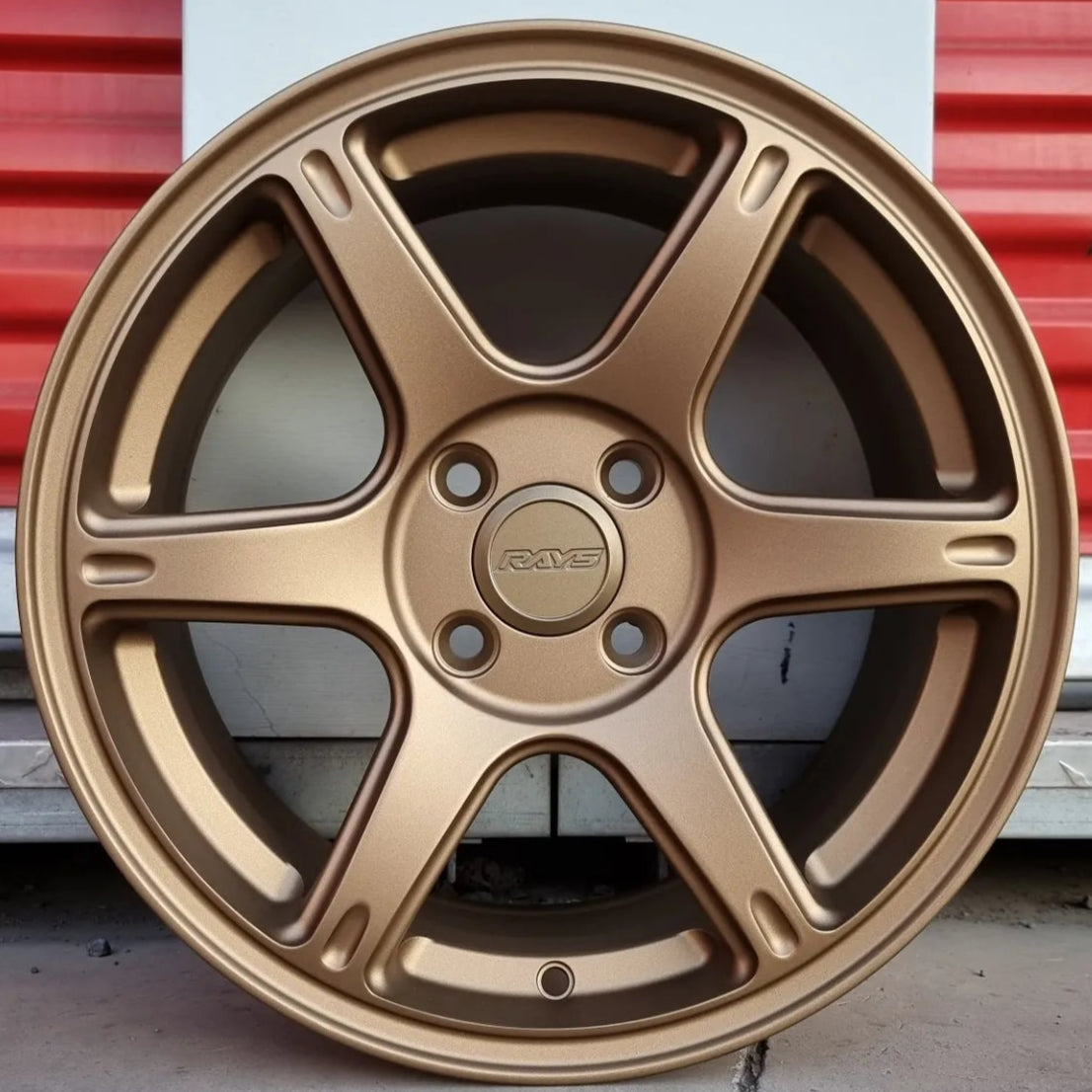 SET DE LLANTAS VOLK TE37. Aro 15-4x100 .Color Bronce .(CT1120).