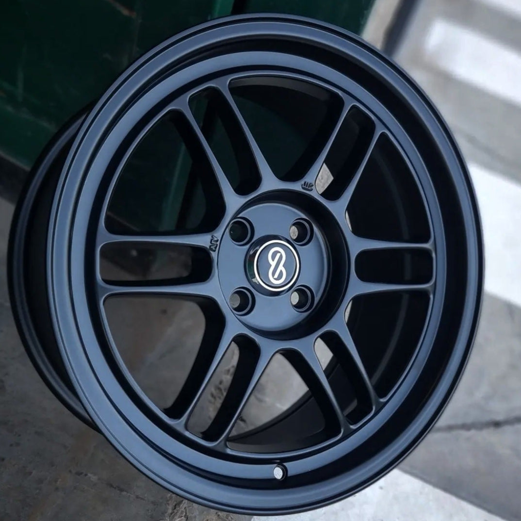 SET DE LLANTAS ENKEI RPF1. Aro 17- 4x100. .Color Negro Mate .(TY368).