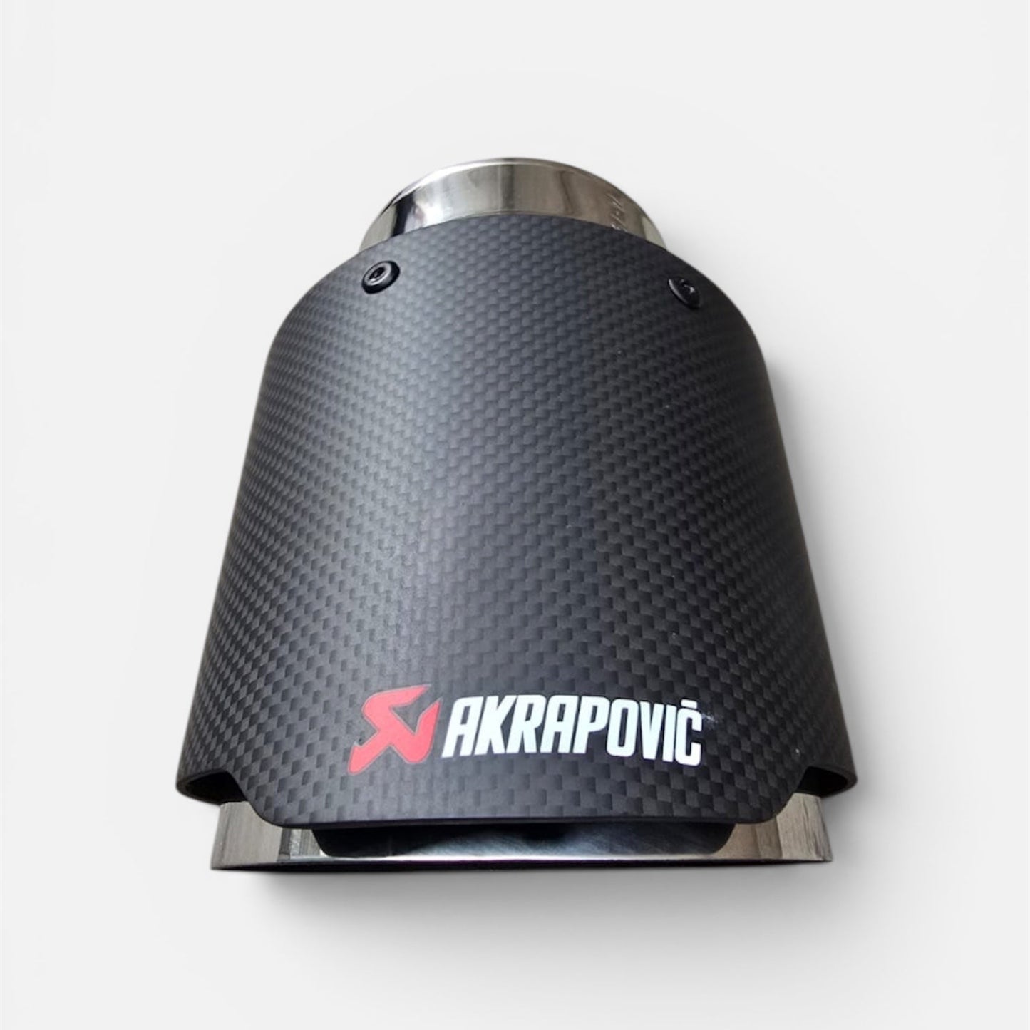 Cola de Escape de Alto Flujo Akrapovic 3”x4,5”. Fibra de Carbono.