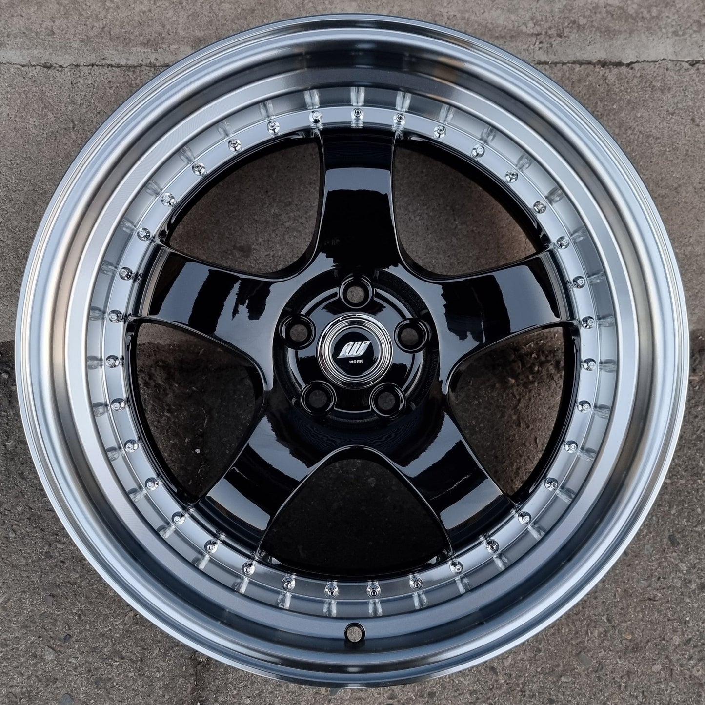 SET DE LLANTAS WORK MEISTER COLOR Negro Aro Cromado. Aro 18 - 5x120 (DIM5039)