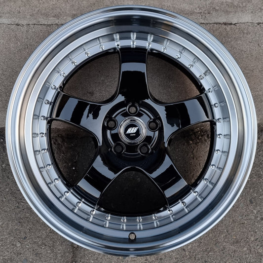 SET DE LLANTAS WORK MEISTER COLOR Negro Aro Cromado. Aro 18 - 5x120 (DIM5039)