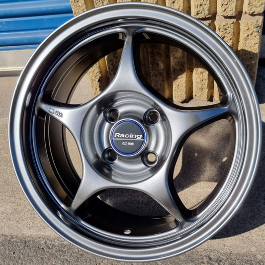 SET DE LLANTAS ENKEI RP02. Aro 15-4x100 .Color Grafito Metalizado .(50733).