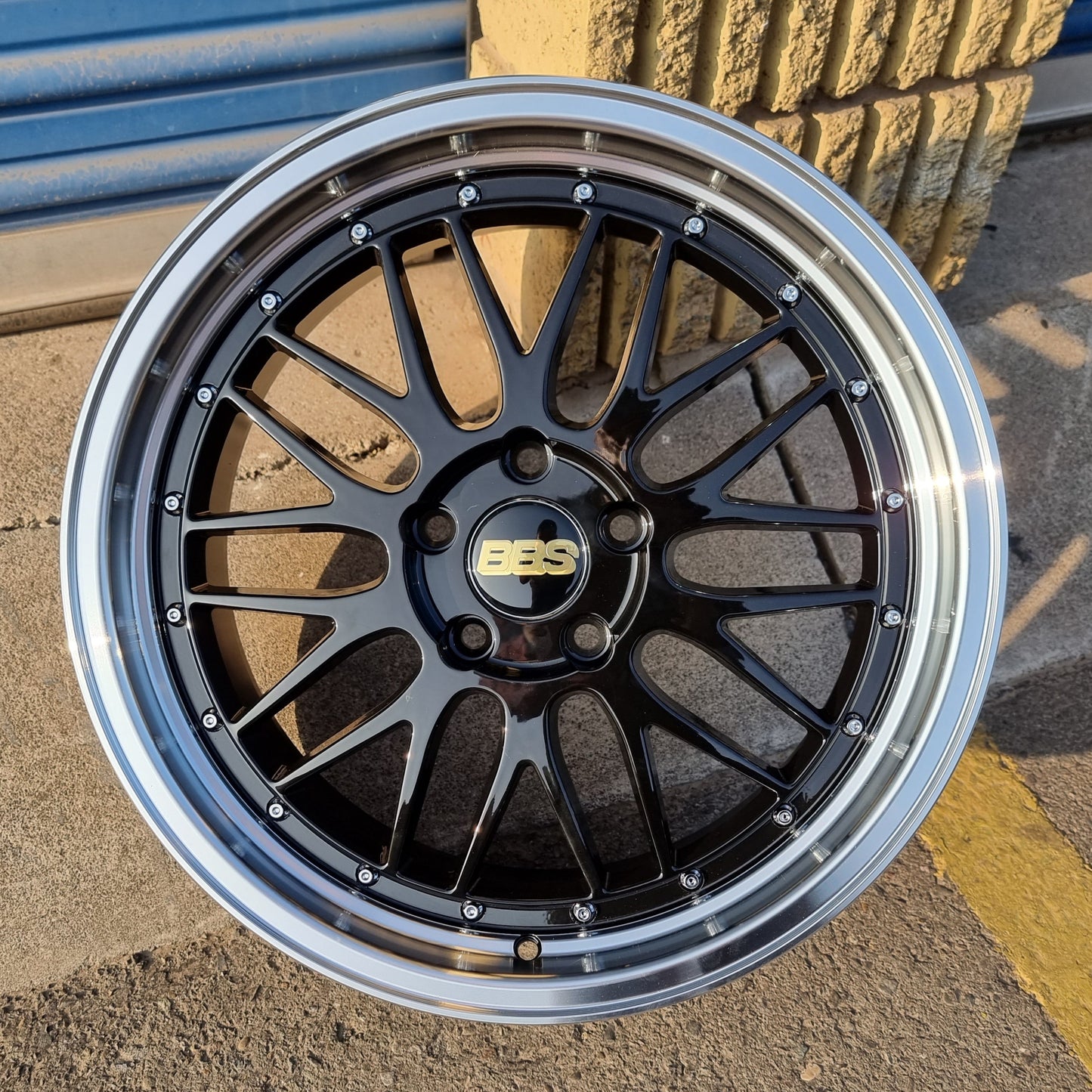 SET DE LLANTAS BBS LM COLOR Negro Aro Cromado. Aro 18 - 5x114 (A038)