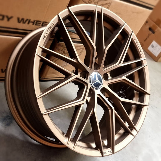 SET DE LLANTAS MERCEDEZ VLF. Aro 18 - 5x112. .Color bronce .(VLF06).