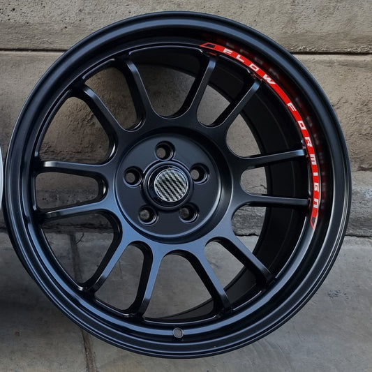 SET DE LLANTAS CODIGO: DX014. Aro 17- 5x100. Color Negro Mate. (DX015)