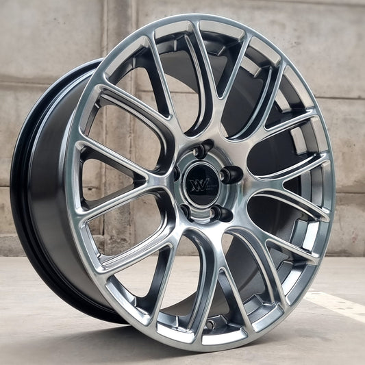 SET DE LLANTAS MODELO DXW006 COLOR Grafito Metalizado. Aro 18 - 5x112 (DXW006)