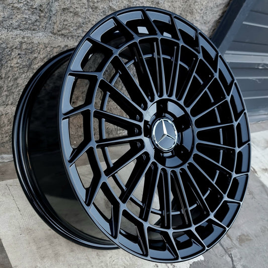 SET DE LLANTAS MERCEDEZ. Aro 19 - 5x112 .Color Negro Brillante .(299).