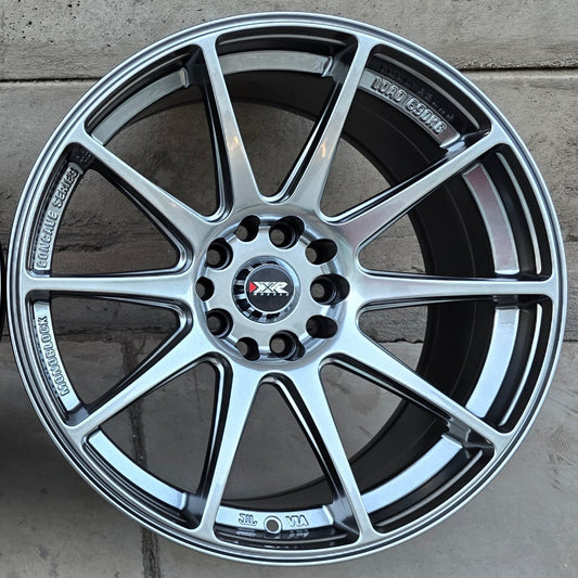 SET DE LLANTAS XXR 527 COLOR Grafito Metalizado. Aro 18 - 5x112, 5x120 (R51)
