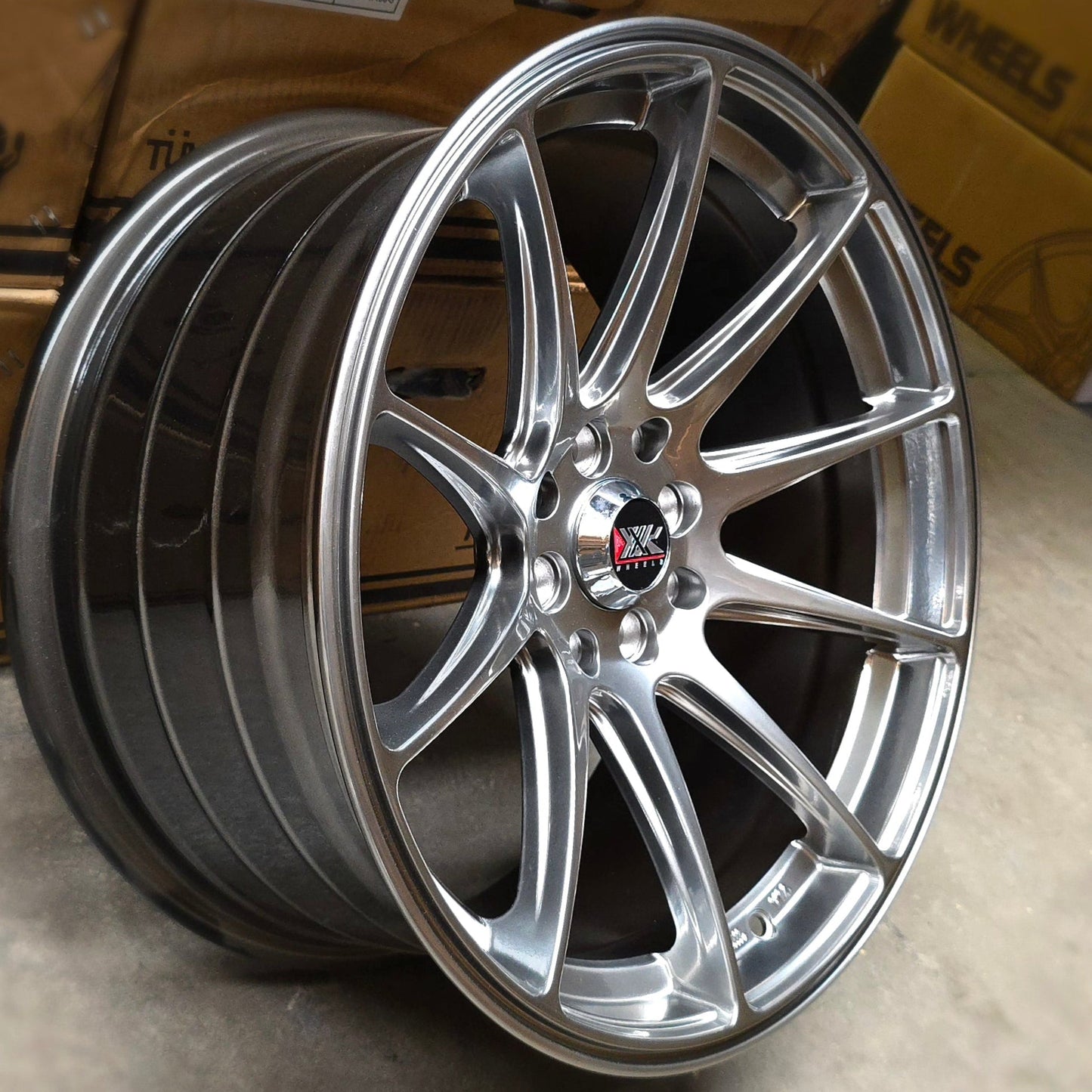 SET DE LLANTAS XXR527 COLOR Grafito Metalizado. Aro 17- 4x100, 4x114 (0004)