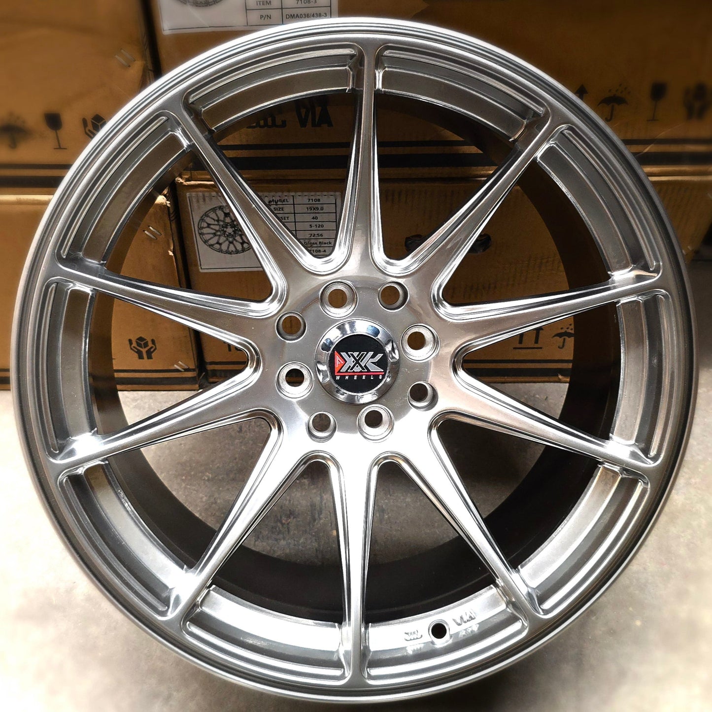 SET DE LLANTAS XXR527 COLOR Grafito Metalizado. Aro 17- 4x100, 4x114 (0004)