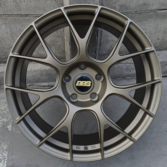 SET DE LLANTAS BBS REV7 COLOR Bronce. Aro 18 - 5x114 (FF26)