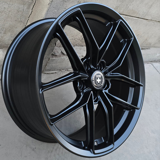 SET DE LLANTAS HRE  COLOR Negro Mate. Aro 18 - 5x112 (FF-21)