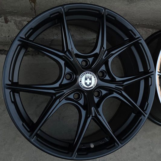SET DE LLANTAS HRE COLOR Negro Mate . Aro 17- 5x114 (ZR18)