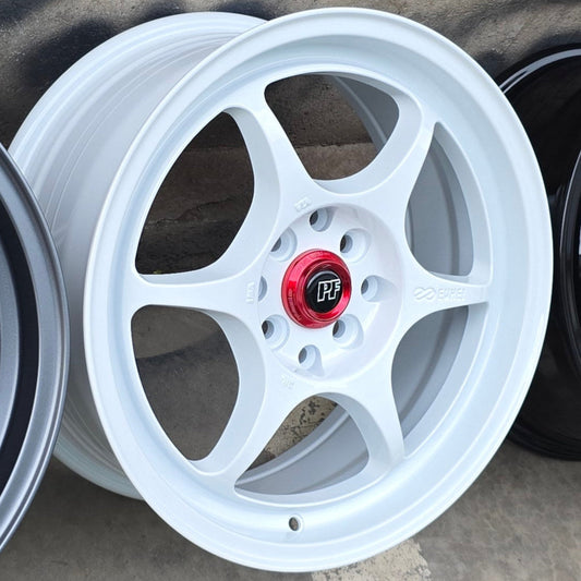 SET DE LLANTAS ENKEI PF06. Aro 16 4x100, 4x114. Doble apernadura .Color Blanco .(PF06).