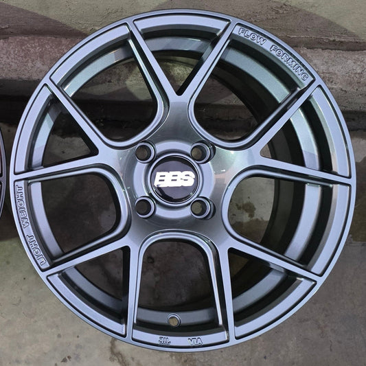 SET DE LLANTAS BBS FIR. Aro 15-4x100. Color Grafito. (AZ5007)