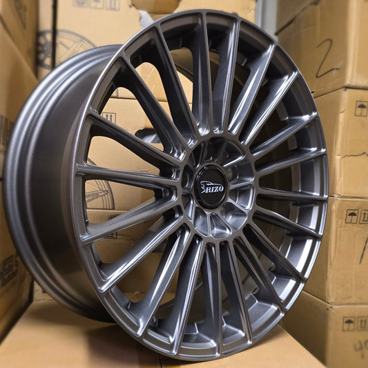 SET DE LLANTAS RIZO COLOR Grafito. Aro 19 - 5x112. (RS5)