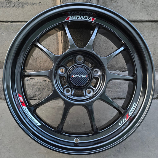 SET DE LLANTAS MODELO FF55 .Color Grafito Metalizado .(FF55).