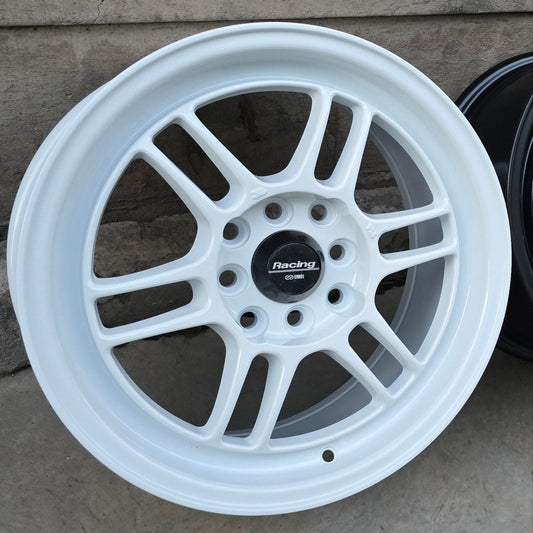 SET DE LLANTAS ENKEI RPF1. Aro 16 4x100, 4x114. Doble apernadura. Color Blanca. (RPF1)