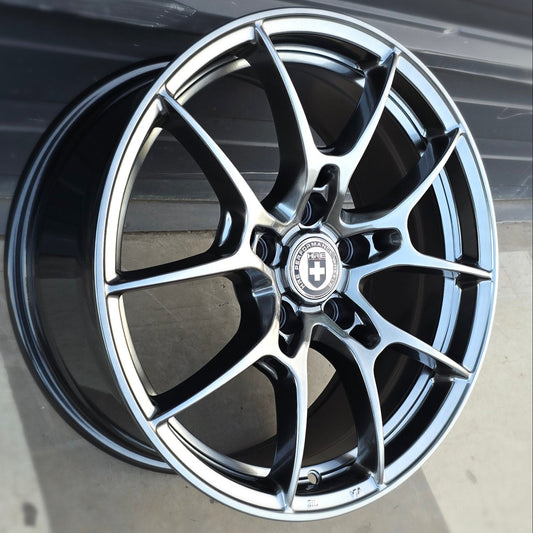 SET DE LLANTAS HRE COLOR Grafito Metalizado. Aro 17- 5x114 (FBX050-7)