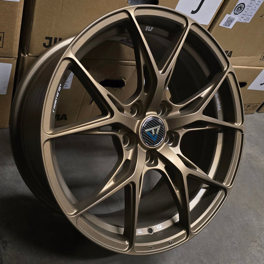 SET DE LLANTAS VLF. Aro 18 - 5x114. .Color bronce .(VLF28).