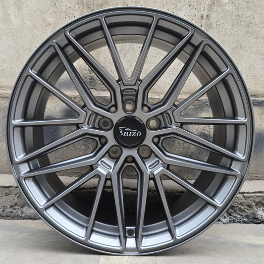 SET DE LLANTAS RIZO COLOR Grafito. Aro 18 - 5x112 (RS4)