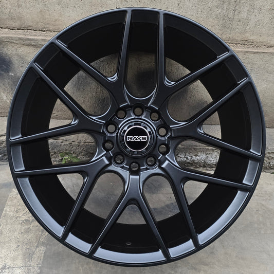 SET DE LLANTAS MODELO RAGNO* COLOR Negro Mate. Aro 17- 5x108, 5x114. Doble Apernadura (RAGNO)