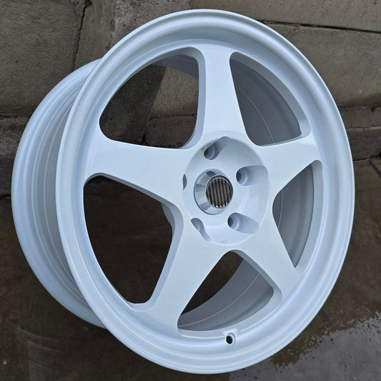 SET DE LLANTAS EVO REGAMASTER. Aro 17 - 5x120. Color Blanco. (FTX014)