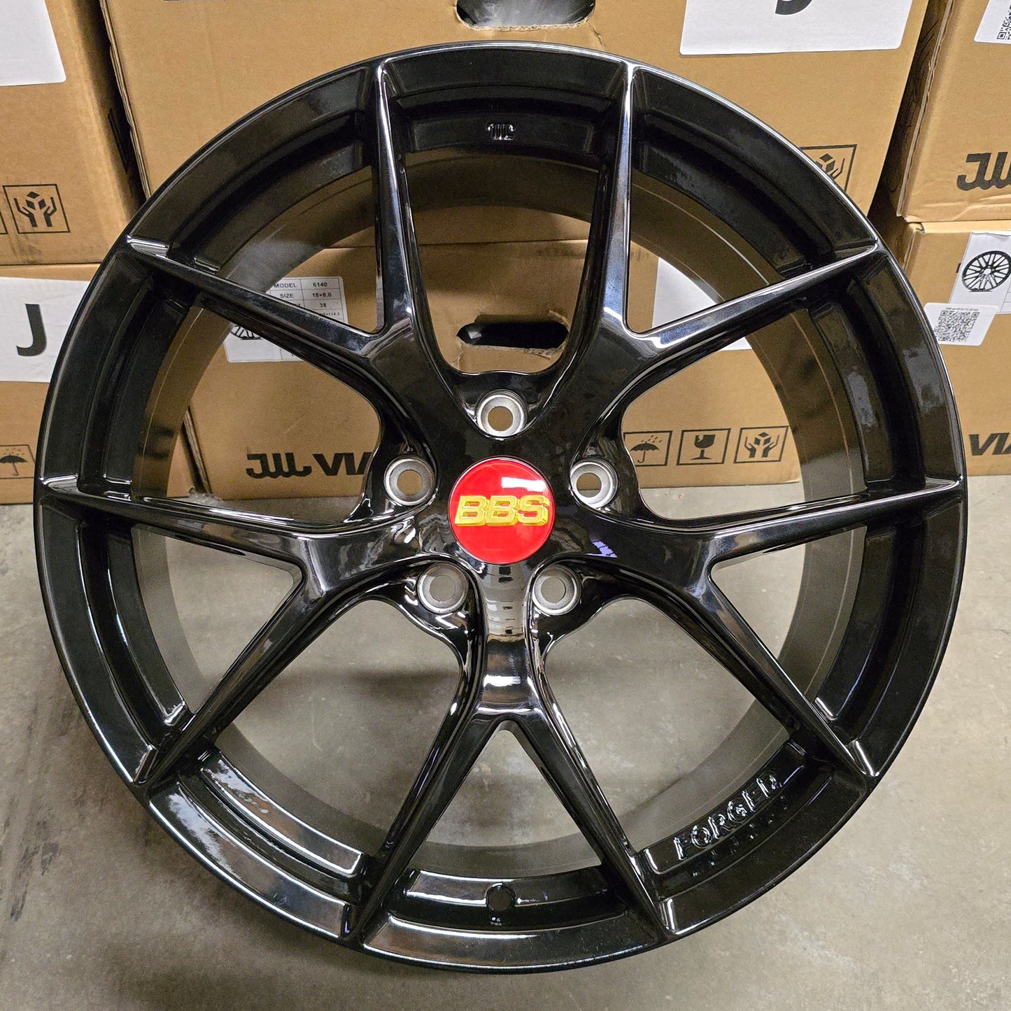 SET DE LLANTAS BBS FIR COLOR Negro . Aro 18 - 5x112 (G599)