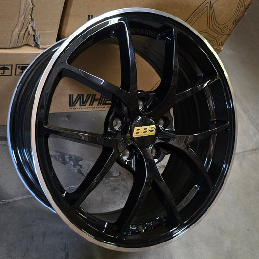 SET DE LLANTAS BBS FIR COLOR Negro Aro Cromado. Aro 17- 5x114 (885)