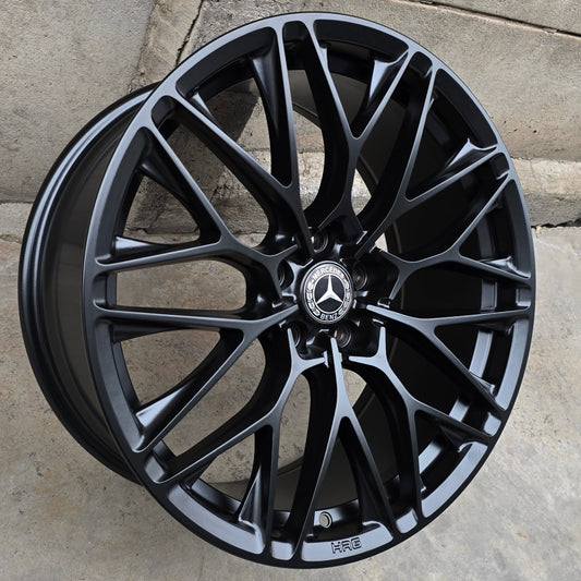 SET DE LLANTAS MERCEDEZ*. Aro 19 - 5x112. Color Negro Mate. (JT088)