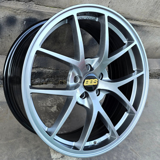 SET DE LLANTAS BBS FIR. Aro 17 - 5x108. Color Grafito Metalizado. (507)
