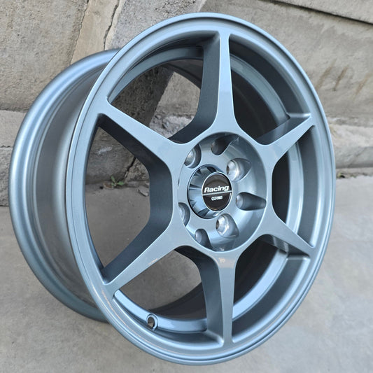 SET DE LLANTAS P1. Aro 14 - 4x100, 4x114. Doble Apernadura. Color Grafito   (P1461045G)