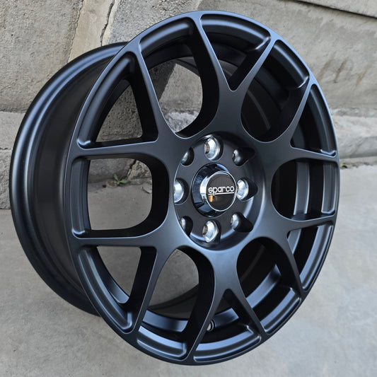 SET DE LLANTAS SUPER LIGERA. Aro 14 - 4x100, 4x114. Doble Apernadura. Color Negro Mate (SUPER-LIGERA)