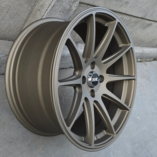 SET DE LLANTAS XXR 527. Aro 17 - 4x100. Color Bronce (17d616d).