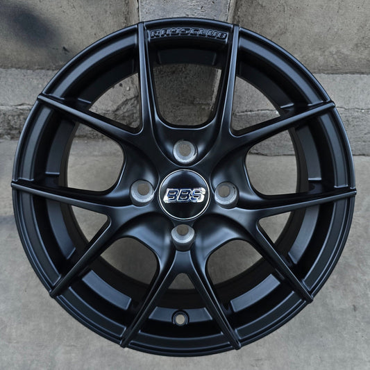 SET DE LLANTAS BBS FIR. Aro 14 - 4x100. Color Negro (14X315A).