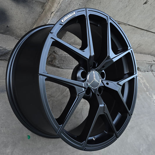 SET DE LLANTAS MERCEDES  . Aro 19 - 5x112. Color Negro Mate. (838-14)