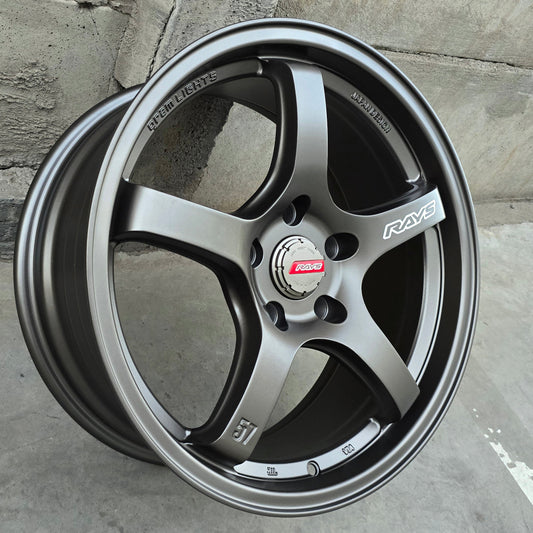 SET DE LLANTAS RAYS GRAM LIGHTS. Aro 17 - 5x114 . Color Bronce. (RGW035FF)